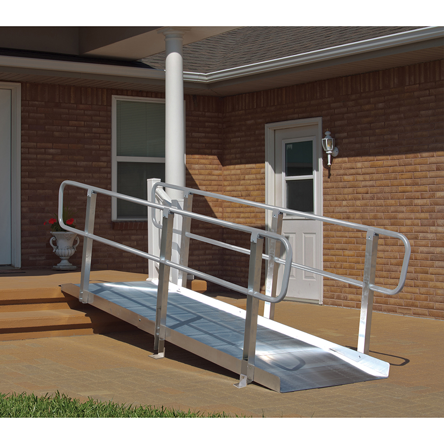Non-Folding Ramp Grooved Aluminum 3' to 10'