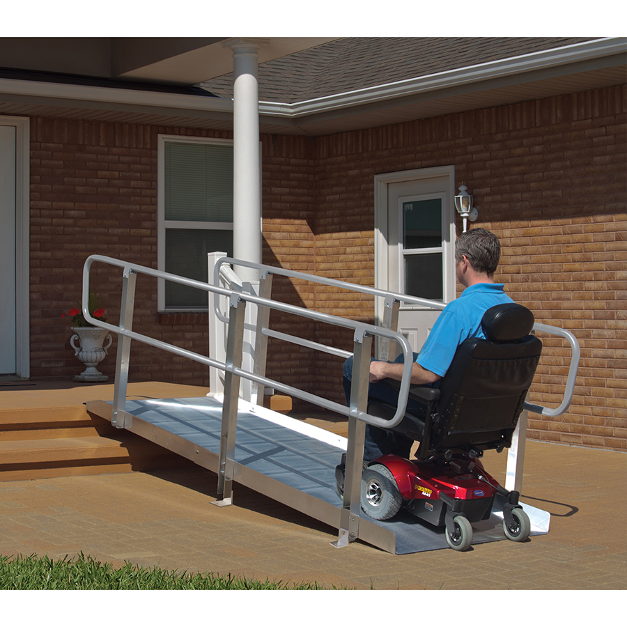Non-Folding Ramp Grooved Aluminum 3' to 10'